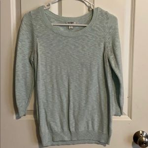 Baby blue 3/4 sleeve sweater